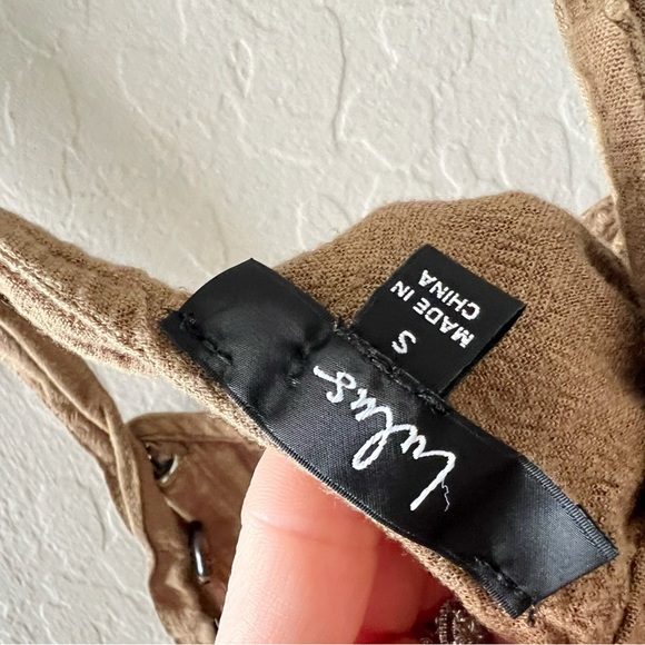 Lulu's Up With The Sun Olive Short Overalls - Picture 7 of 9